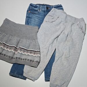 Gray and Blue Kids Bottoms Set